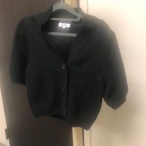 Black sweater with fun sleeves